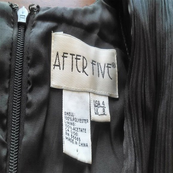 After Five Black Glamorous Sequin & tulle Party Cocktail Dress - Picture 7 of 11